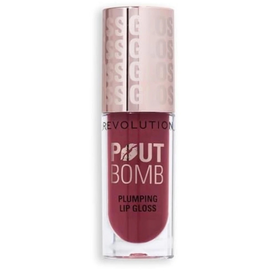 Makeup Revolution Pout Bomb Rosewood Rose Plump Блеск для губ Rosewood Rose 4,6 мл