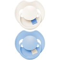 LOVI silicone dynamic pacifiers Prime, Frost/Glacier Creamy, 0–6 months, 2 pcs., 34/448