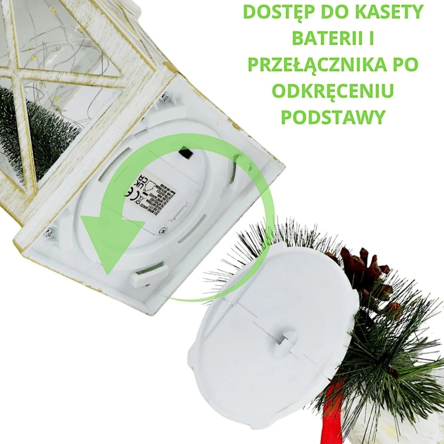 Koopman Christmas Decoration Decorative Lantern Height: 48 cm - Santa Claus – 3