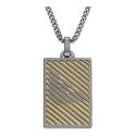 Армани Биколор стальной кулон Dog tag EGS3239060 Армани Биколор стальной кулон Dog tag EGS3239060