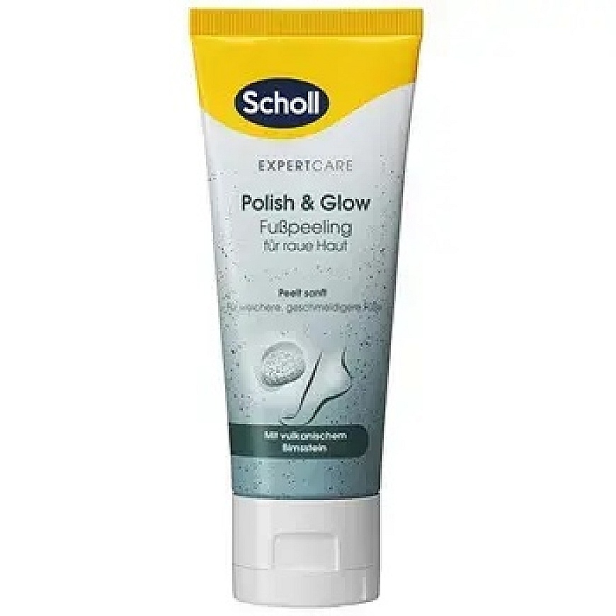 Scholl Polish & Glow kāju skrubis - Kājām paredzēts pīlings 75ml