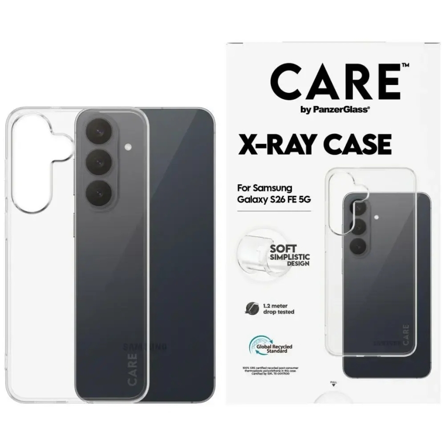 Case CARE by PanzerGlass X-Ray Samsung Galaxy S26 FE 5G läpinäkyvä