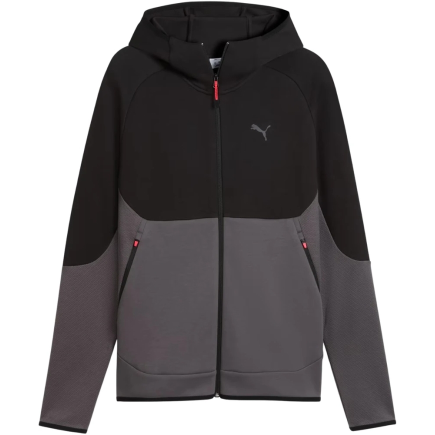 Men's Puma Tech Slim Elevated Hoodie Black-Grey 693951 34 (M) – 2