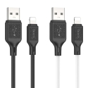 Hoco X90 duomenų perdavimo ir įkrovimo laidas | USB-A į Lightning | 12W | 1m | baltas Hoco X90 duomenų perdavimo ir įkrovimo laidas | USB-A į Lightning | 12W | 1m | baltas