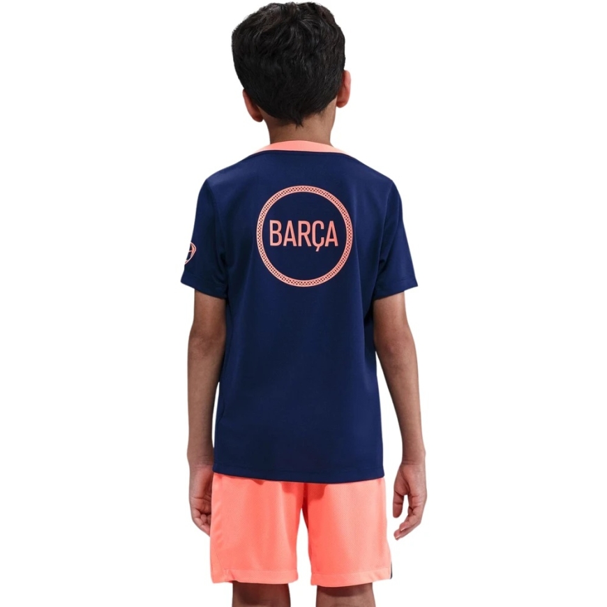 Nike FC Barcelona Academy Pro lasten T-paita tummansininen-oranssi HM4185 411 (S) – 2