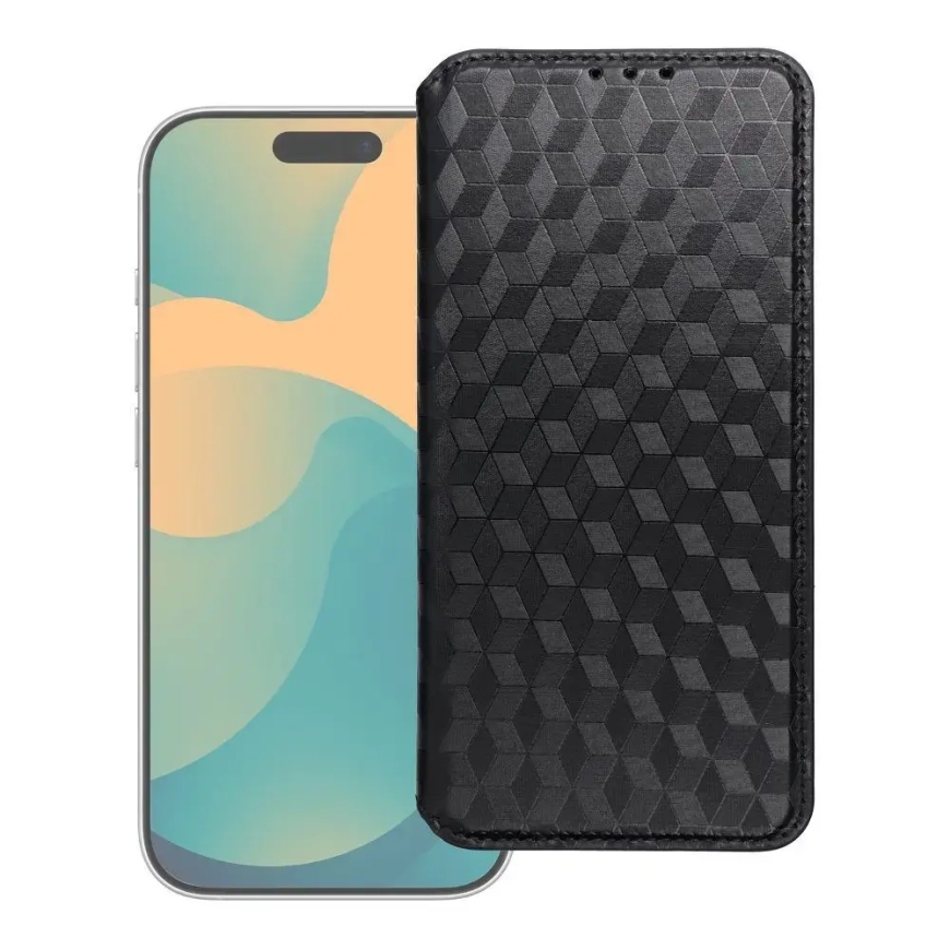 Cubic Book book type phone case for Motorola Moto G17 Power black