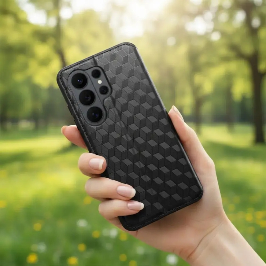 Cubic Book book type phone case for Motorola Moto G17 Power black – 3