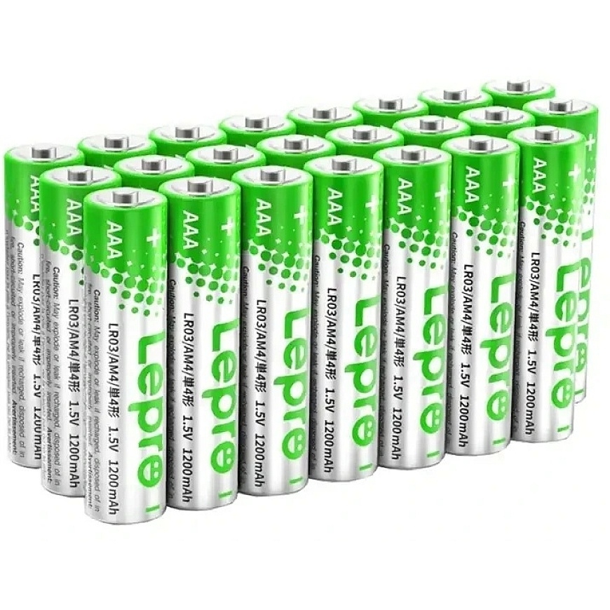 LEPRO 130001-24 AAA sārmu baterijas, 24 gabali, iepakojums