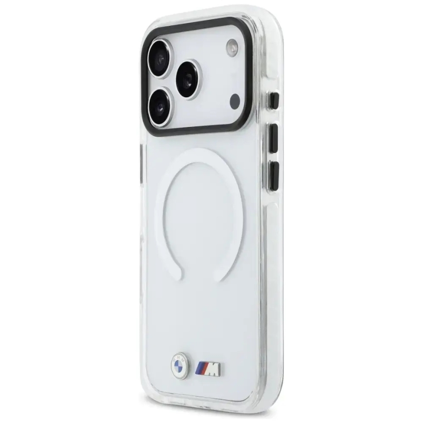BMW M IML Shockproof Metal Logos phone case with MagSafe support for iPhone 17 Pro Max transparent – 2