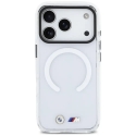 BMW M IML Shockproof Metal Logos maciņš ar MagSafe atbalstu telefonam iPhone 17 Pro Max caurspīdīgs BMW M IML Shockproof Metal Logos maciņš ar MagSafe atbalstu telefonam iPhone 17 Pro Max caurspīdīgs