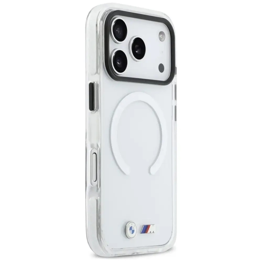BMW M IML Shockproof Metal Logos phone case with MagSafe support for iPhone 17 Pro Max transparent – 4