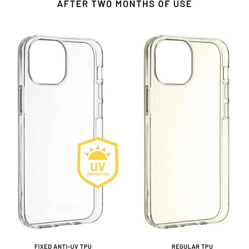 TPU gēla vāciņš FIXED Story AntiUV Apple iPhone 17, caurspīdīgs – 2