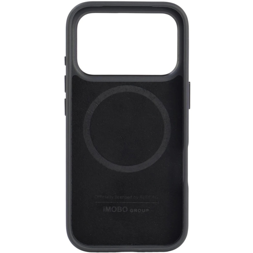 Audi R8 natural leather MagSafe case iPhone 18 Pro / 17 Pro - black and red – 5