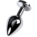 Toyfa Серебряная анальная пробка с драгоценным камнем, бирюзового цвета Toyfa Серебряная анальная пробка с драгоценным камнем, бирюзового цвета