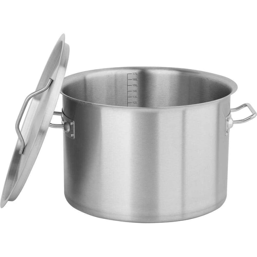 Toya Sa Poland Stainless Steel Pot with Low Edges 17L with Lid for Soups – 2