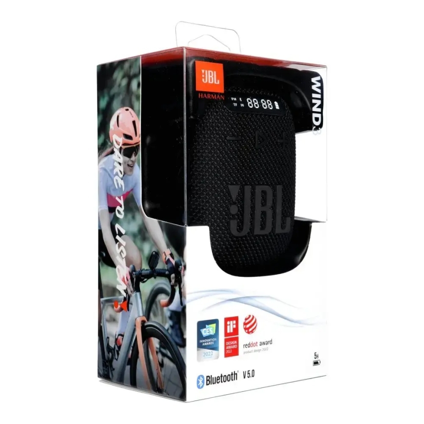 Беспроводная колонка JBL Wind 3 с креплением на руль черная – 3