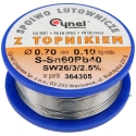 Toya Sa Poland Lead Wire Ø 0.70mm. 100g with Flux (76806) Toya Sa Poland Lead Wire Ø 0.70mm. 100g with Flux (76806)