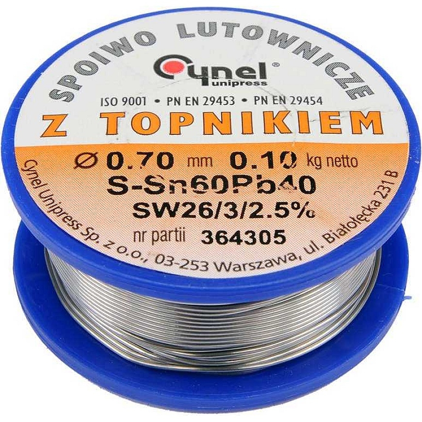Toya Sa Poland Lead Wire Ø 0.70mm. 100g with Flux (76806) – 3