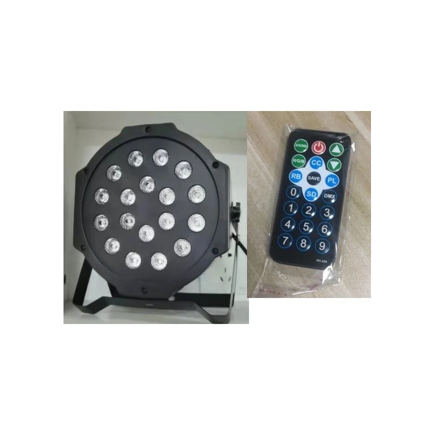ATL ZD64B Krāsains fons 18 RGB LED + pults