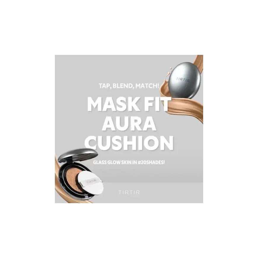 TirTir Mask Fit Aura Cushion meigin, 18 g, 23N Sand – 2