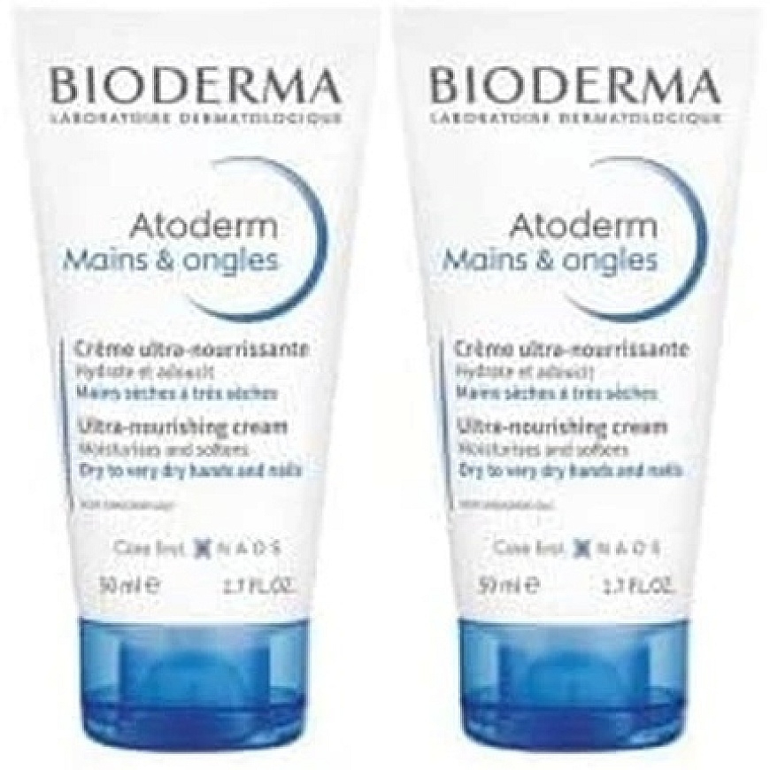Bioderma Atoderm niisutav kätekreemide komplekt, 2 tk, 50 ml – 3