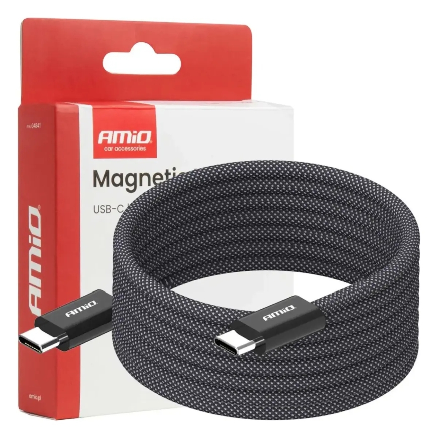 AMiO AMIO-04841 duomenų perdavimo ir įkrovimo laidas | USB-C į USB-C | 60W | 2m