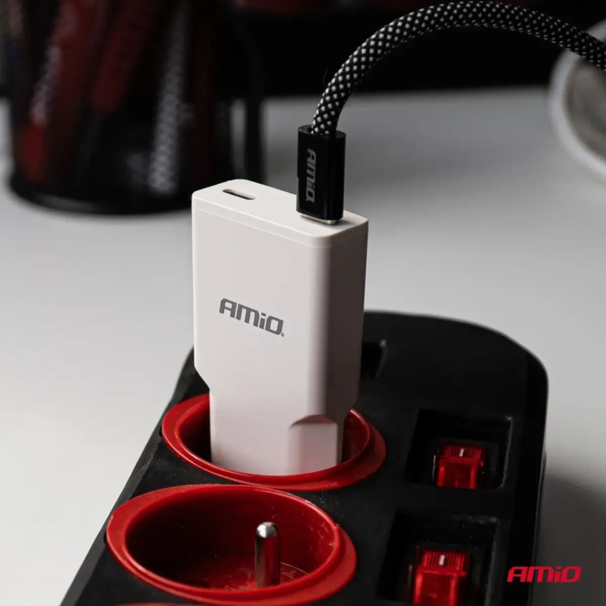 AMiO AMIO-04841 провод для передачи данных и зарядки | USB-C на USB-C | 60W | 2m – 3
