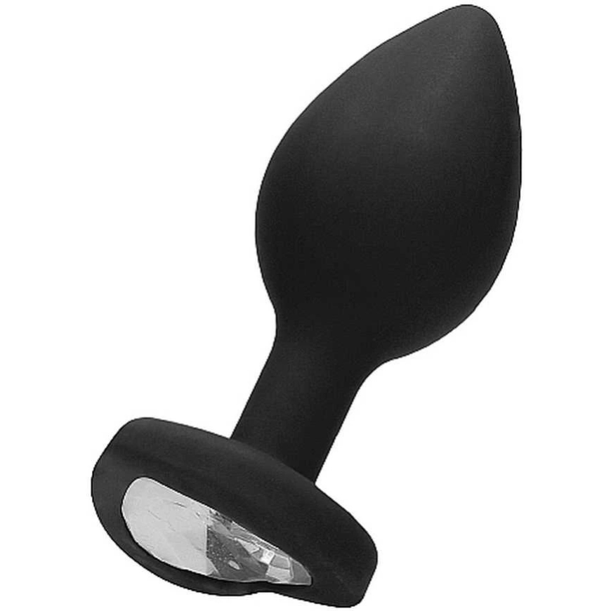 Ouch By Shots Ach! Musta analistimulaattori timantilla 8 cm