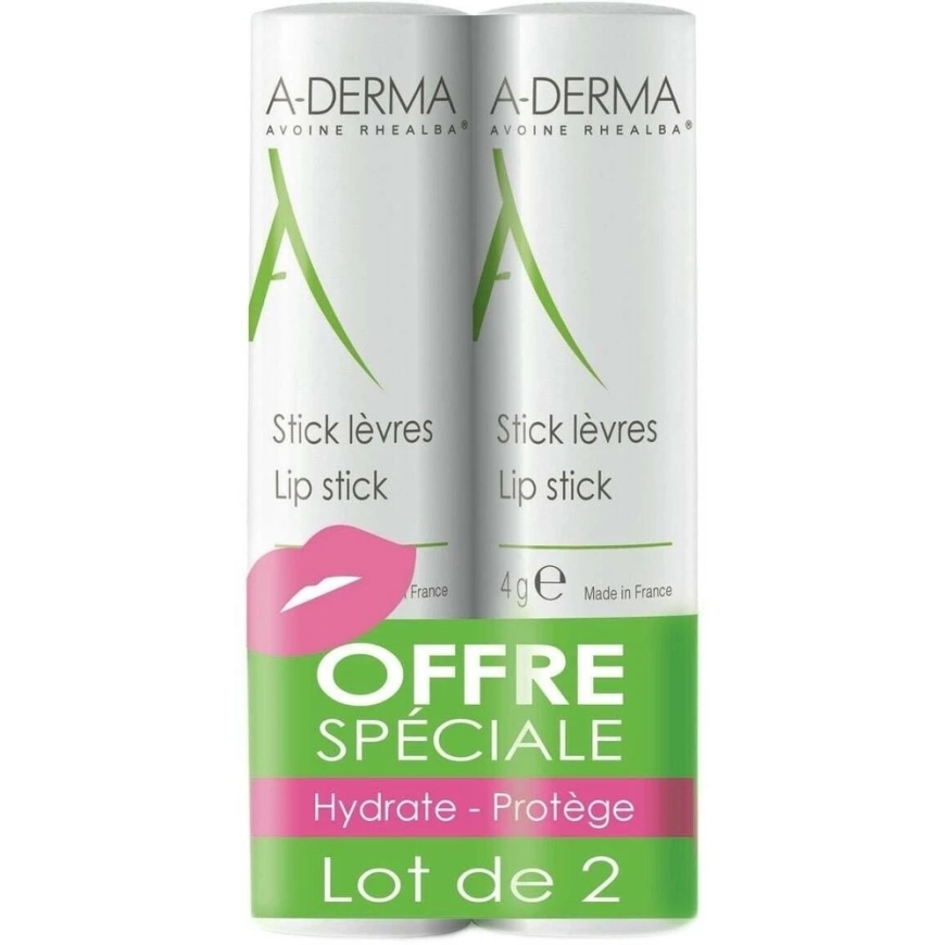 Set Duo A-Derma A-Derma Hydrates Huulepalsam Treatment, 2 tk, 4 ml – 3
