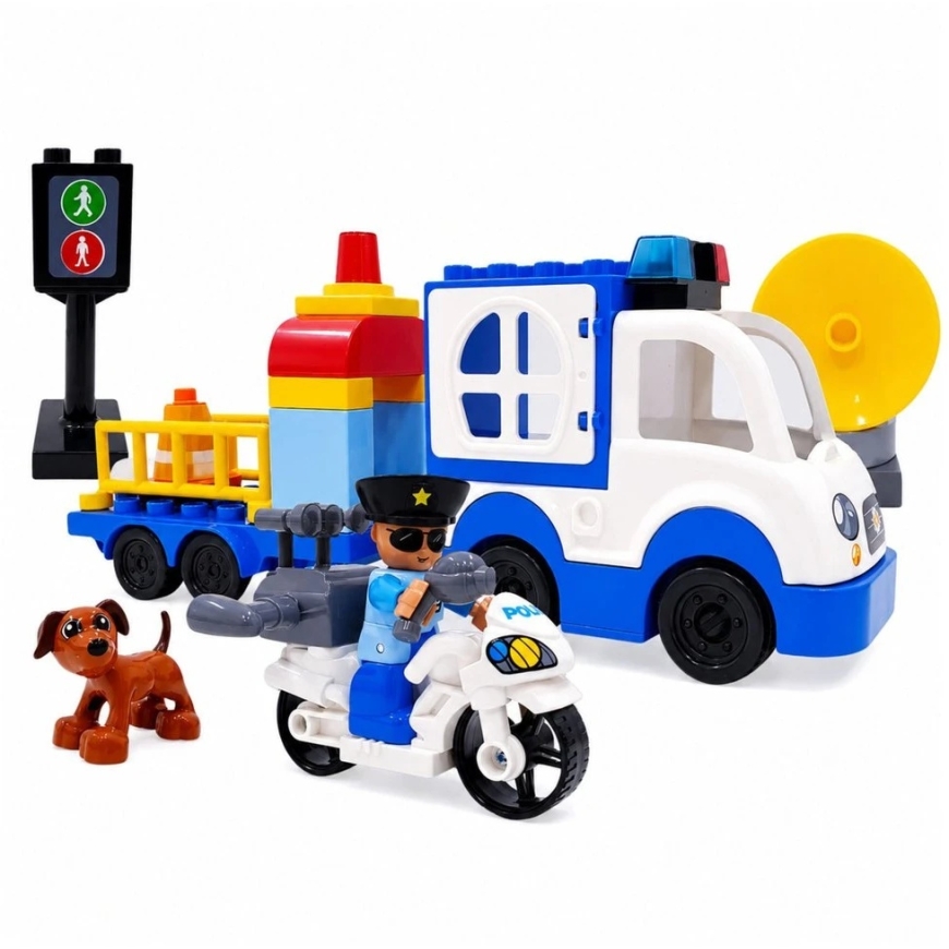 Lean Toys Police Set (blue and white) – 4