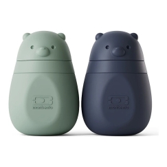 Monbento silikona caurules biezeņu bērniem Yummy 150 ml 2 gab. zaļa/zila