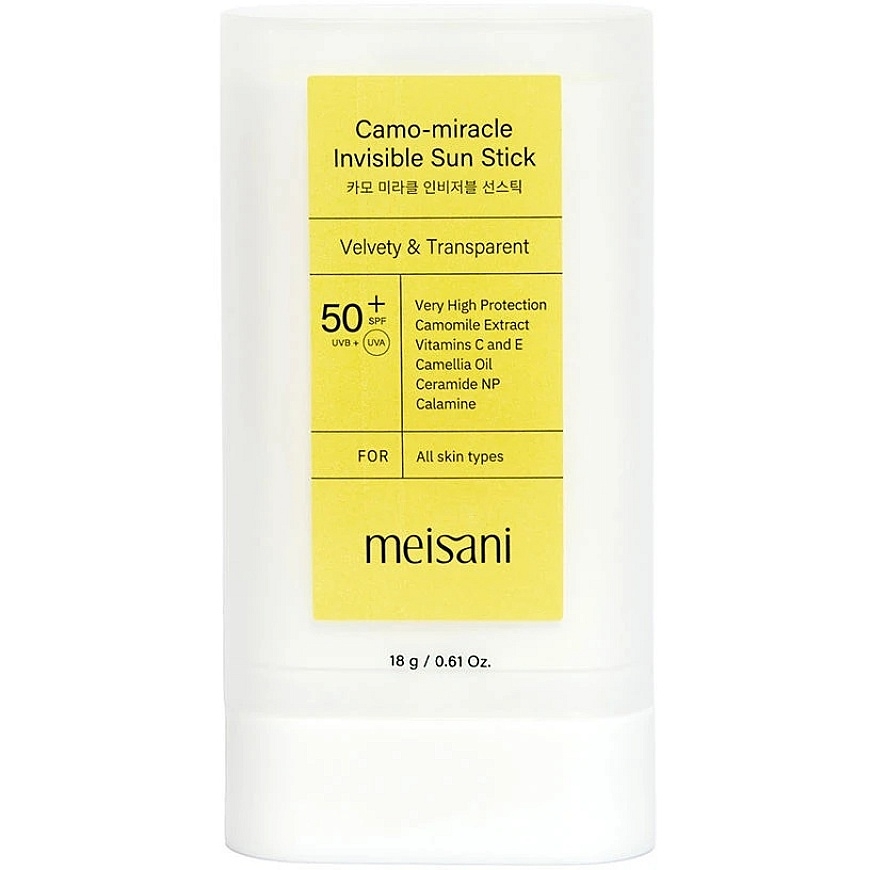 Meisani CAMO-MIRACLE nähtamatu päikesekaitse stick SPF 50+ 18 g
