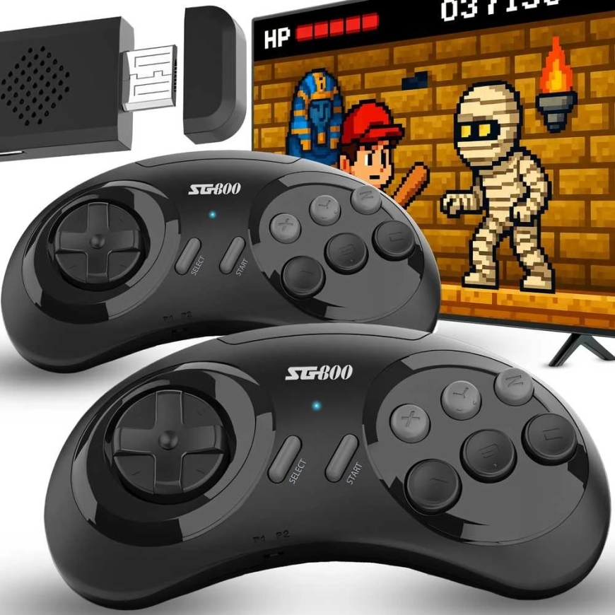 Spēļu konsole ar 5000+ retro spēlēm, mini bezvadu TV HDMI konsole 90. gadiem - ER1193
