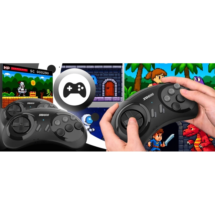 Spēļu konsole ar 5000+ retro spēlēm, mini bezvadu TV HDMI konsole 90. gadiem - ER1193 – 5