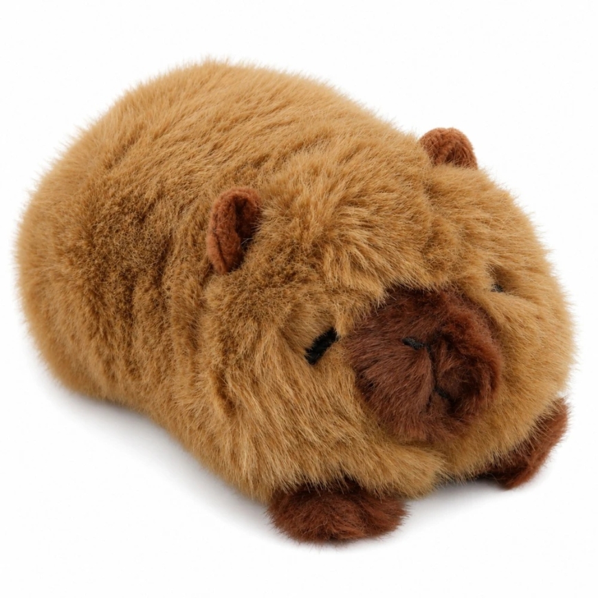 Lean Toys Plush Capybara Toy, Brown, 16 × 10 × 9 cm – 3