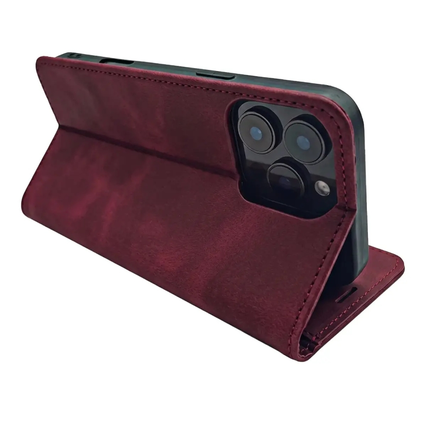 Nutikas sametist kott Honor 600 / Honor 600 Pro burgundia – 4