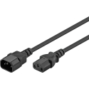 IEC C13 - C14 Goobay toitekaabel must 3,5m IEC C13 - C14 Goobay toitekaabel must 3,5m