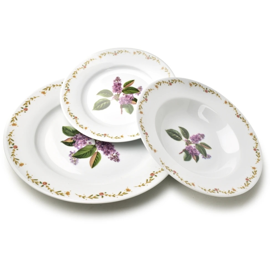 Affek Design LEA LILAC 18-osaline söögikomplekt 21,8 cm / 19,2 cm / 27 cm supitaldrik 220 ml – 4