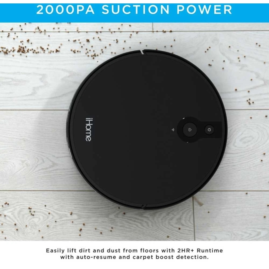 iHome iHRV10Y-BLK AutoVac Eclipse Robot Tolmuimeja, Must – 4