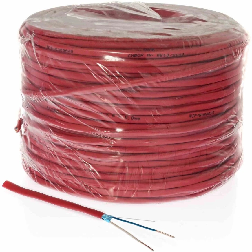 Ekrānots ugunsdrošais kabelis Bitner YnTKSYekw 2x1mm (100m, Eca, monolīts) – 2