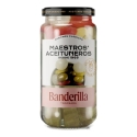 Vihannekset ja oliivit vartissa MAESTROS ACEITUNEROS, 345/150 g Vihannekset ja oliivit vartissa MAESTROS ACEITUNEROS, 345/150 g