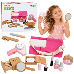 Деревянный набор игрушечной косметики для детей Lean Toys – 12 предметов