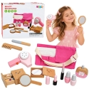 Деревянный набор игрушечной косметики для детей Lean Toys – 12 предметов Деревянный набор игрушечной косметики для детей Lean Toys – 12 предметов