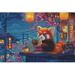 Letistitch Cross-Stitch Kit "Dinner at Dusk" 35x23 cm