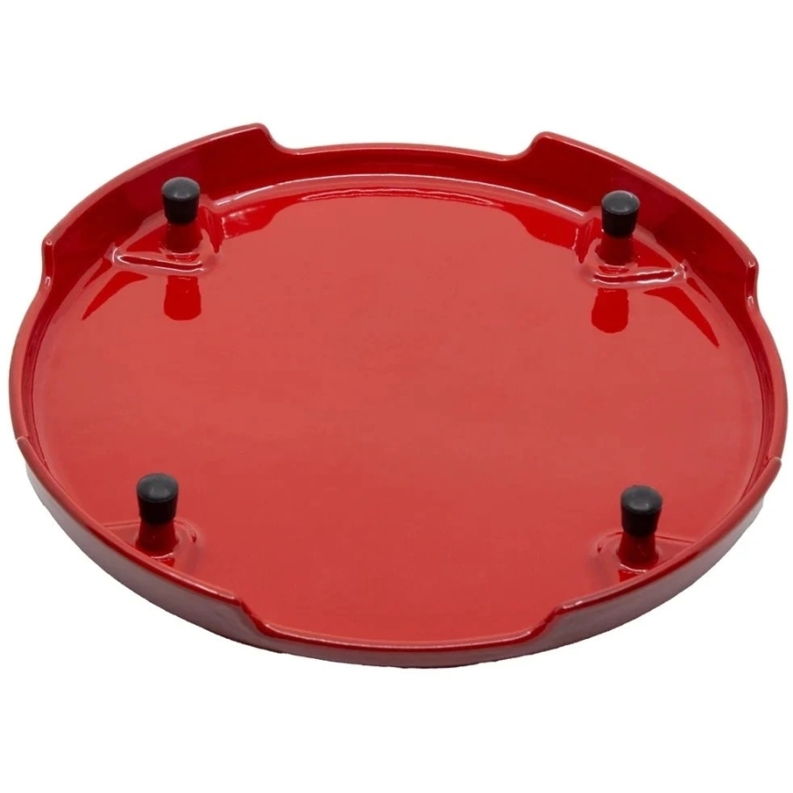 Sourcing Emaliuotas ketaus padėkliukas, raudonas, ⌀ 23 cm. – 4