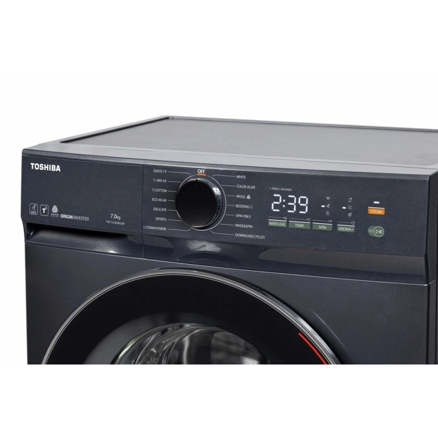 Toshiba Pyykinpesukone tw-21bu80uwbk(mg) 7kg morandi harmaa – 3