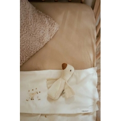 Little Dutch paklodė su guma 120x60 cm Pure Soft raudona ir geltona