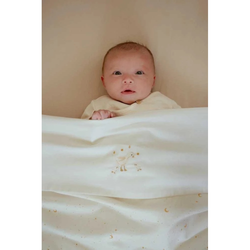 Little Dutch paklodė su guma 120x60 cm Pure Soft raudona ir geltona – 2