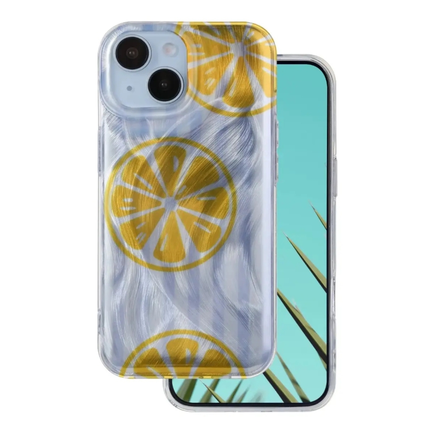 Ultra Trendy Summer telefoni ümbris iPhone 15 kollane