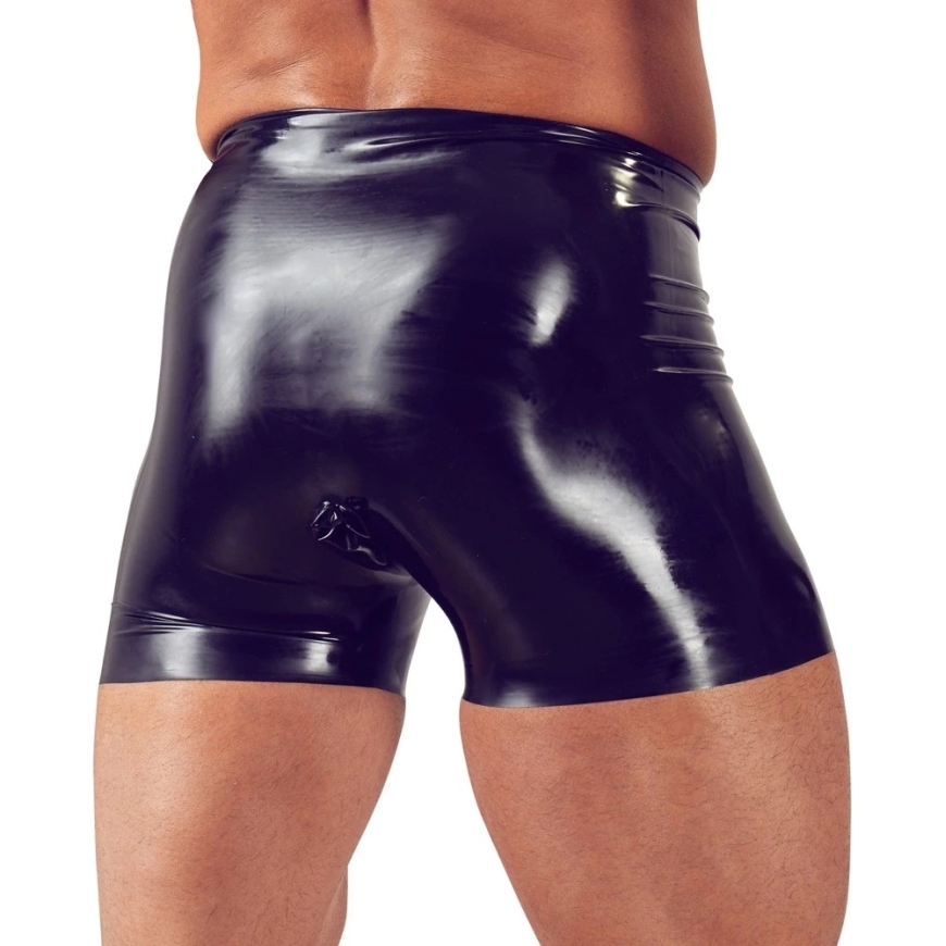 Late X Miesten Latex-alushousut Musta S – 5